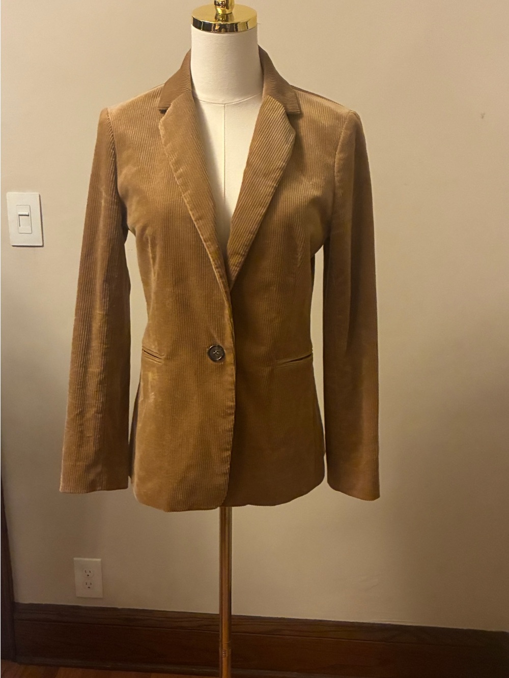 J.CREW Corduroy Single-Button Blazer - Brown